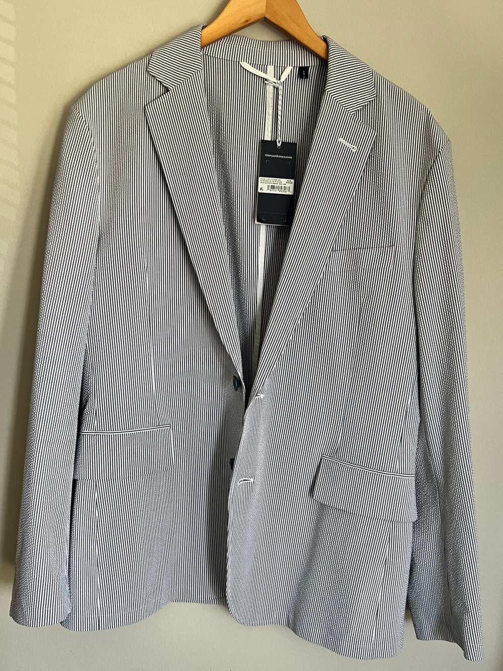 VINEYARD VINES Men’s Seersucker On The Go Sportcoat Size 38R